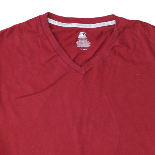 Starter Dri-Star Men’s Red V-Neck Short Sleeve 2XL T-Shirt