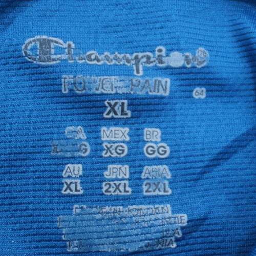 Champion Men's Blue XL Athletic T-Shirt Lightweight Moisture Wicking
