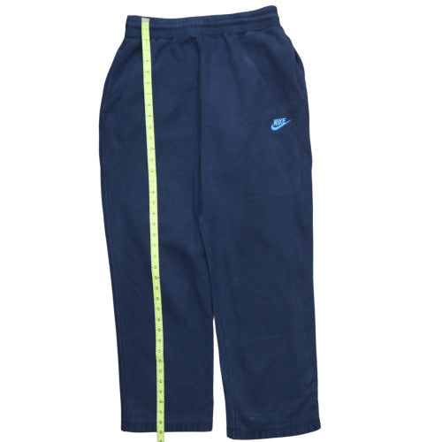 Nike Men's Blue Jogger Sweatpants L Cotton Blend Elastic Waist