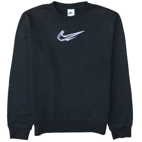 Nike Men's Black Small Crew Neck Graphic Pullover Sweatshirt