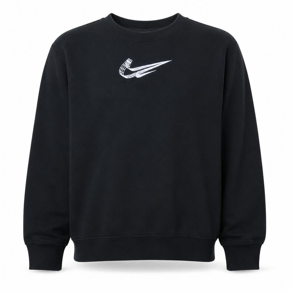 Nike Men's Black Small Crew Neck Graphic Pullover Sweatshirt