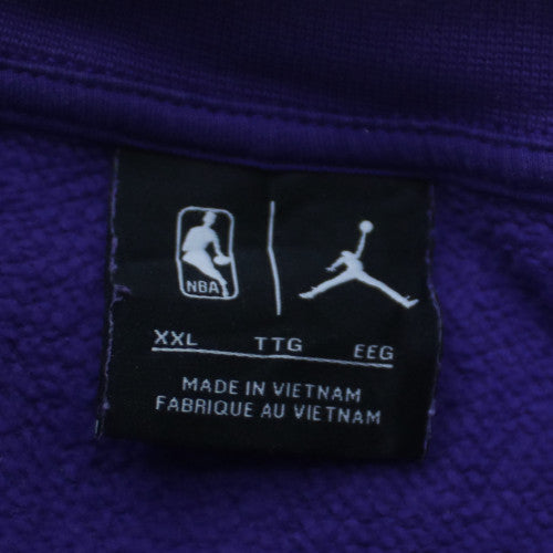 Nike Jordan NBA Lakers Purple Crew Neck Sweatshirt XXL Men's