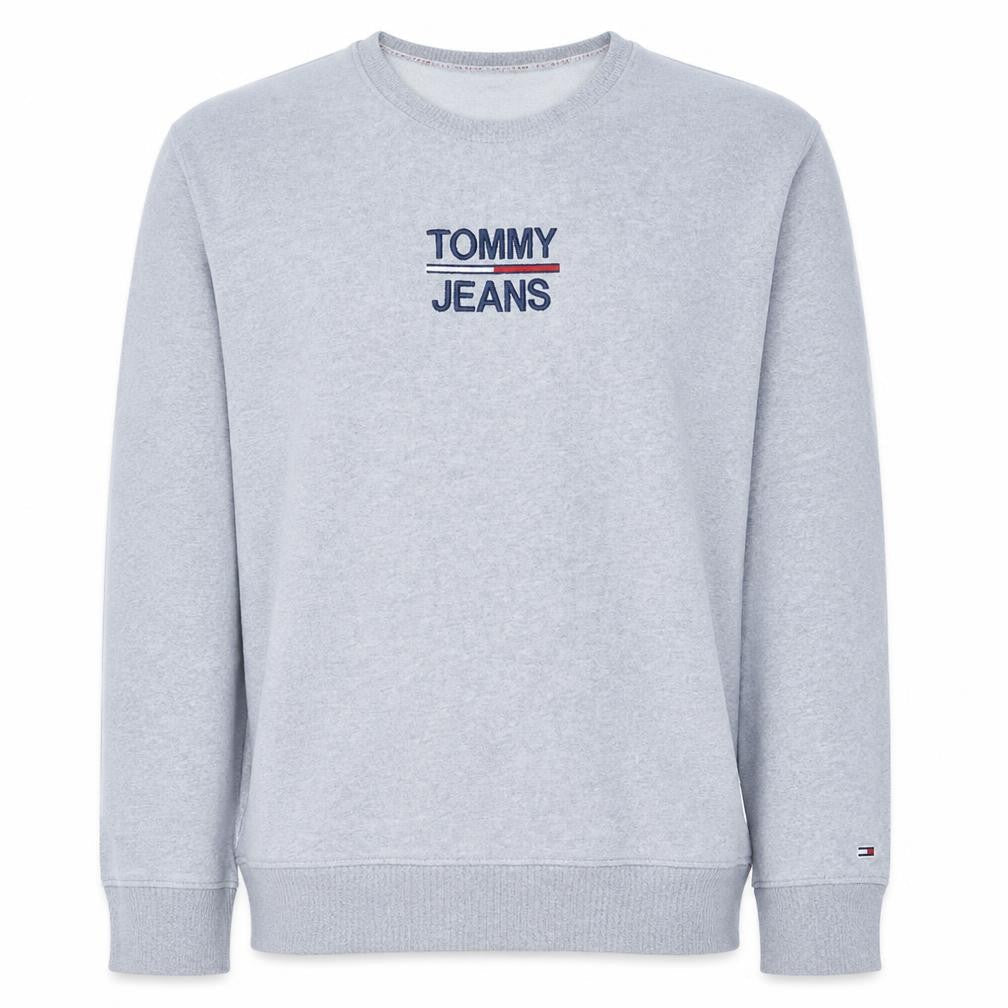 Tommy Jeans Men's Grey XL Crew Neck Pullover Sweatshirt