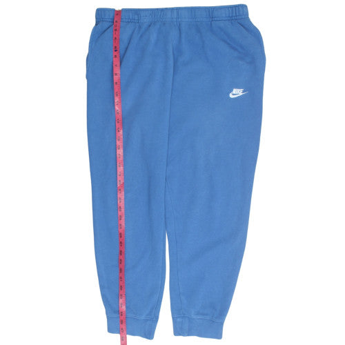 Nike Men Blue 2XL Fleece Tapered Sweatpants Activewear Trousers