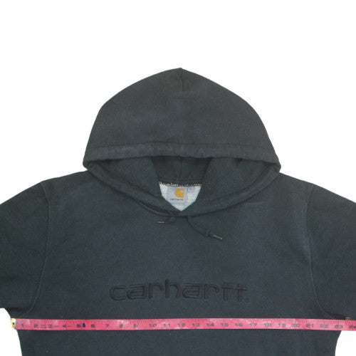 Carhartt Men's Black Pullover Hoodie L Fleece Cotton Blend