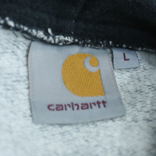 Carhartt Men's Black Pullover Hoodie L Fleece Cotton Blend