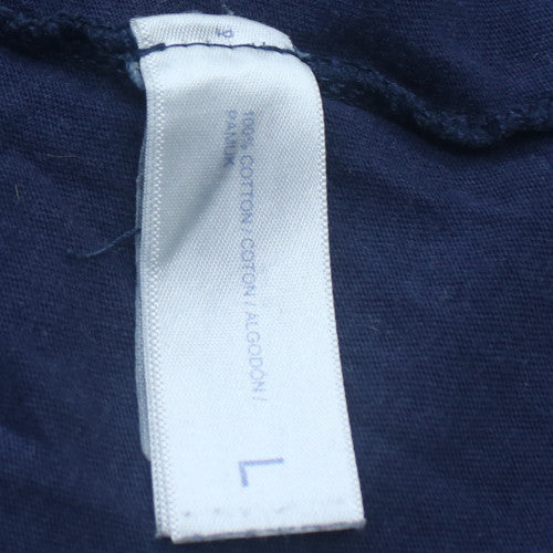 Tommy Hilfiger Men's Navy Blue Cotton Crew Neck T-Shirt Size L