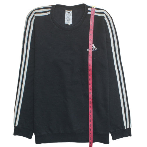 Adidas Men's Black Long Sleeve Crew Neck Pullover Sweatshirt L