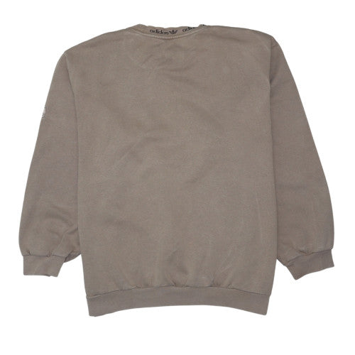 Adidas Mens Beige XL Pullover Crew Neck Sweatshirt
