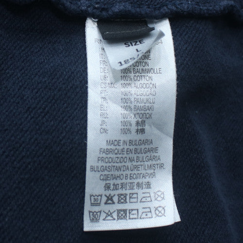 Diesel Men's Blue Logo Crew Neck Cotton Sweatshirt Size L