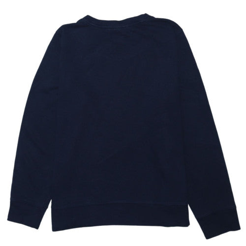 Calvin Klein Women’s Navy Blue Logo Crew Neck Pullover Sweatshirt L