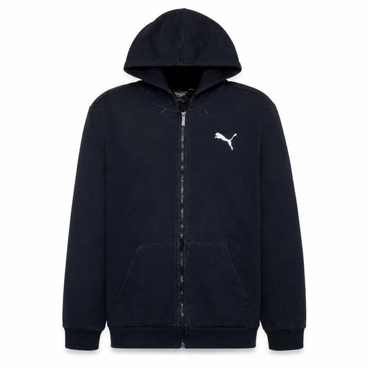 Puma Mens Black Full Zip Hoodie Size L Sports Fleece Sweatshirt