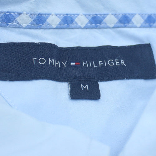 Tommy Hilfiger Men Blue Button-Up Cotton Shirt M Classic Fit