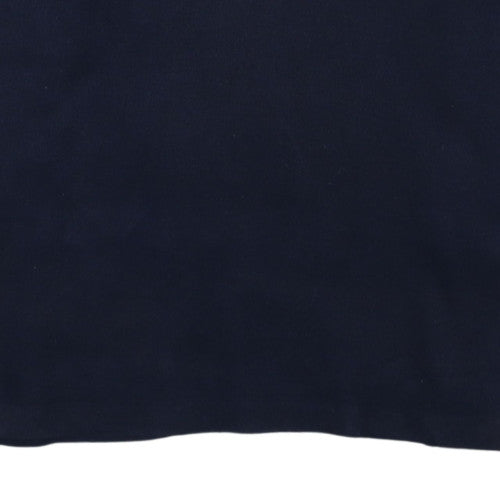 Ralph Lauren Men's Blue Cotton 1/4 Zip Collared Jumper Size M