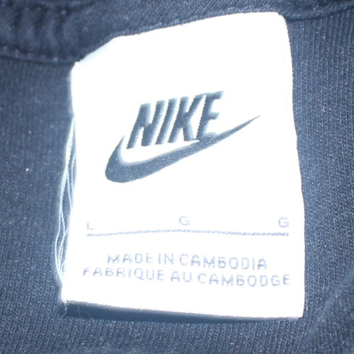 Nike Men's Black Crew Neck Pullover Sweatshirt Size L