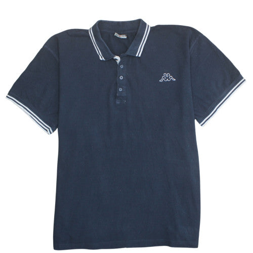 Kappa Men’s Navy Blue Polo Shirt 3XL 100% Cotton Classic Fit