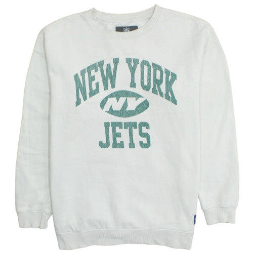 NFL Cotton On Garments Men's White New York Jets Sweatshirt Size L
