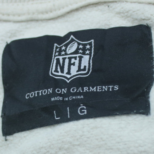 NFL Cotton On Garments Men's White New York Jets Sweatshirt Size L