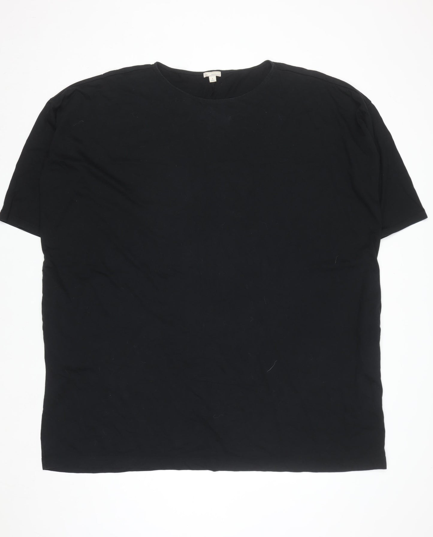 Gap Men's Black Cotton Modal Short Sleeve Crew Neck T-Shirt Size L