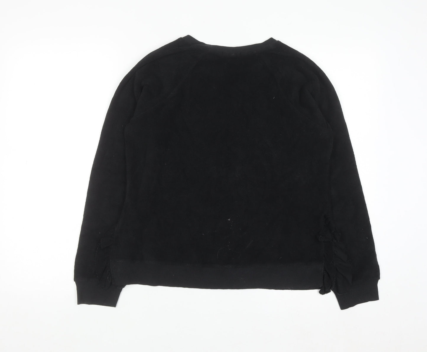 Goldie Lewinter Women's Black XS Pullover Sweatshirt 100% Pima Cotton