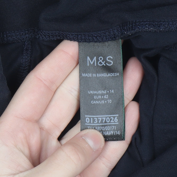 Marks and Spencer Goodmove Womens Black Size 14 Yoga Trousers