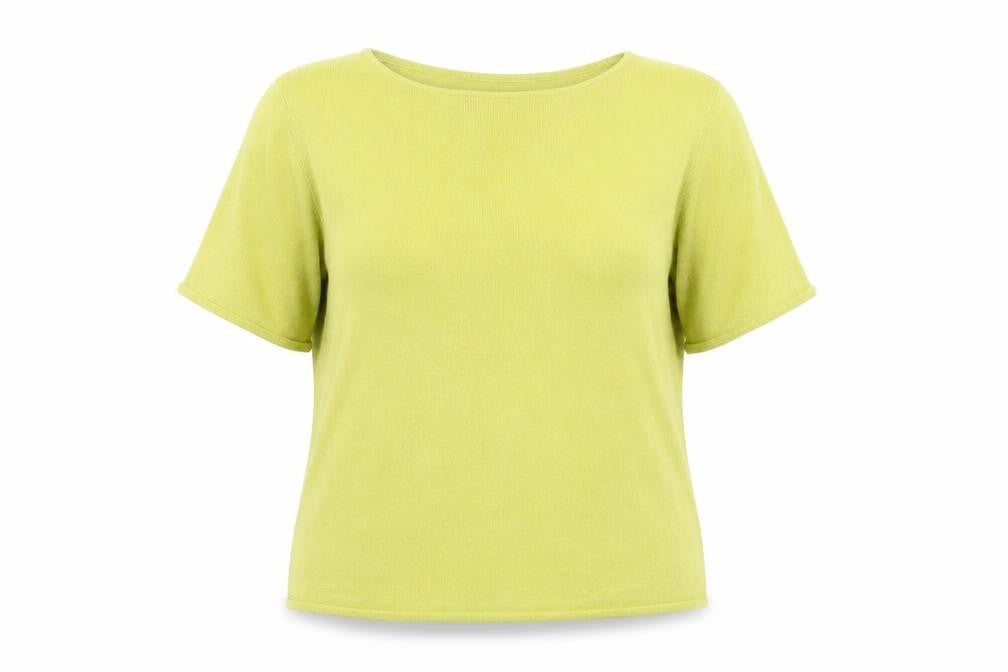 Love Knitwear Women's Green Size 22 Short Sleeve Acrylic Jumper