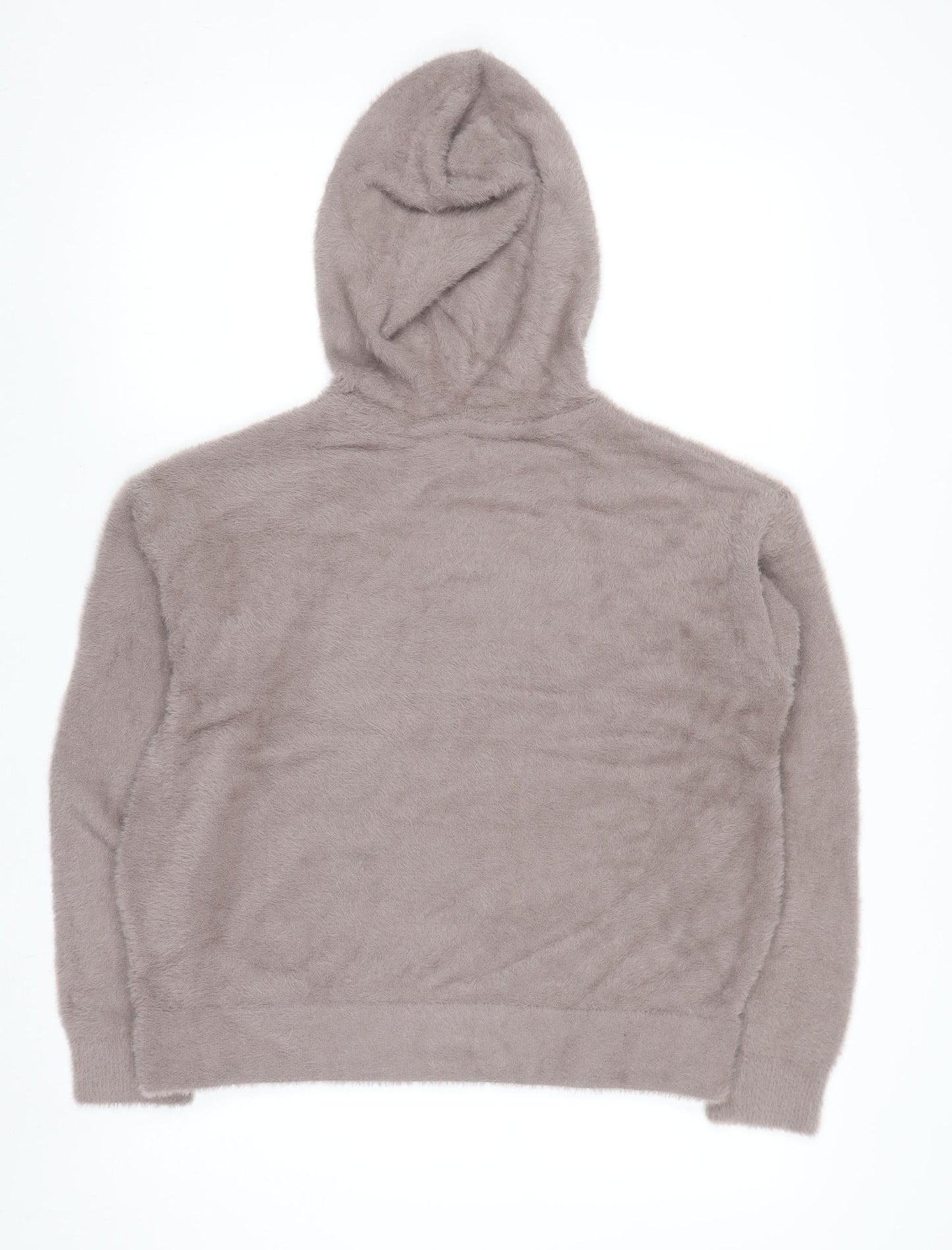 Marks and Spencer Womens Beige Fuzzy Pullover Hoodie Size S