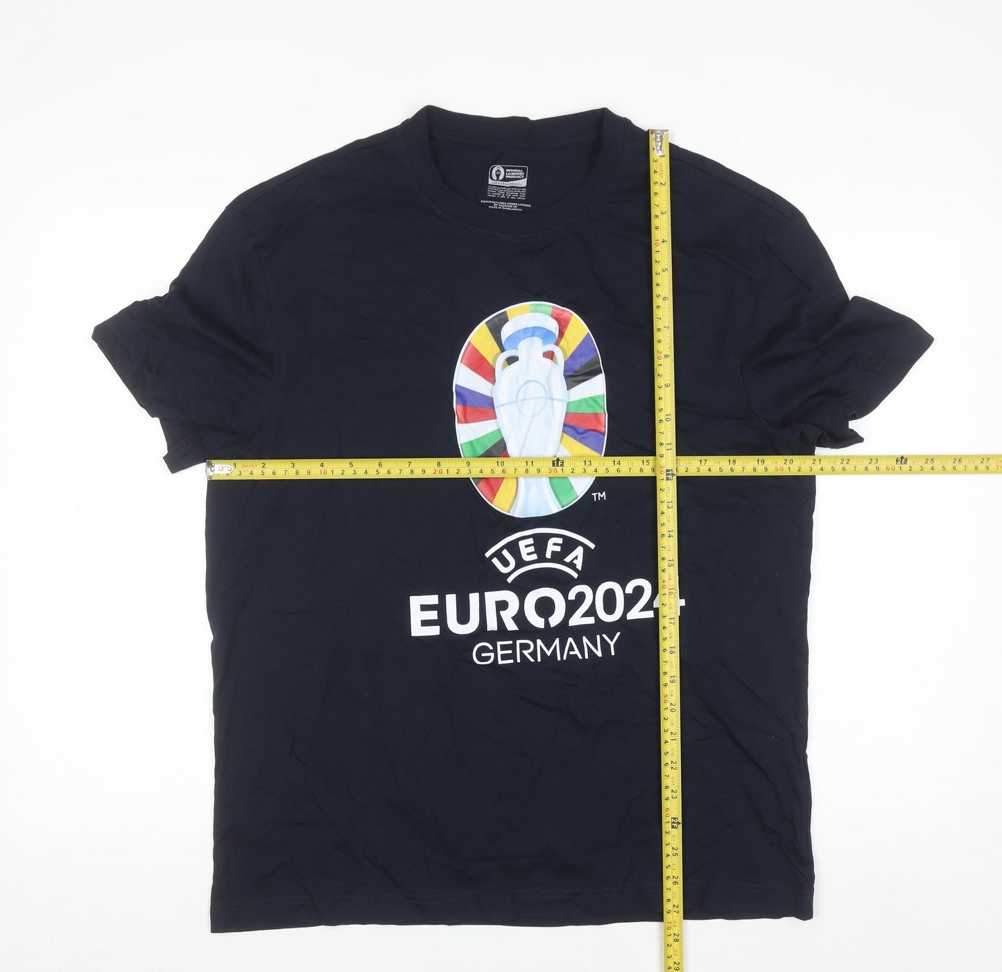 Marks and Spencer Men's Blue UEFA EURO 2024 Graphic T-Shirt M