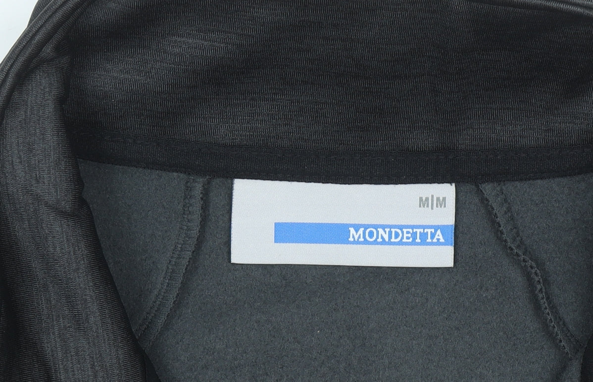 Mondetta Men's Black M Athletic Full Zip Track Jacket