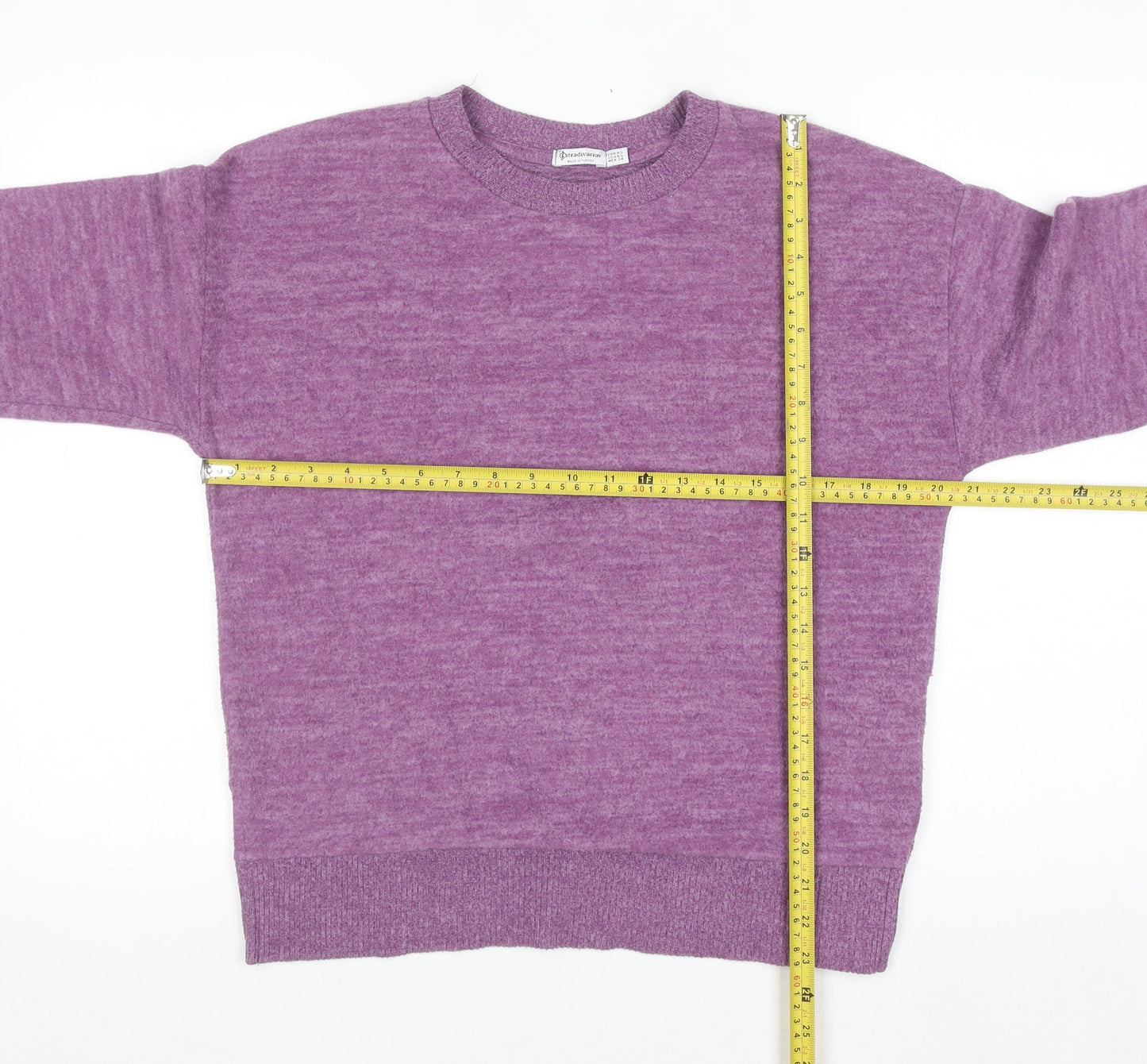 Stradivarius Women's Purple XS Knit Pullover Jumper