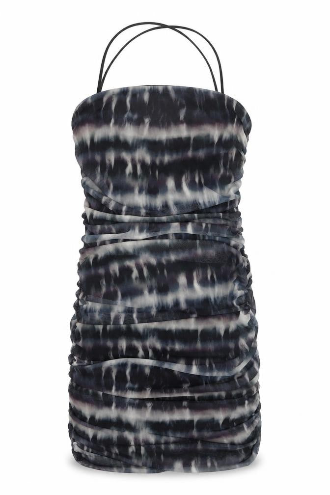 Quiz Women’s Multicoloured Ruched Bodycon Strapless Dress Size 10