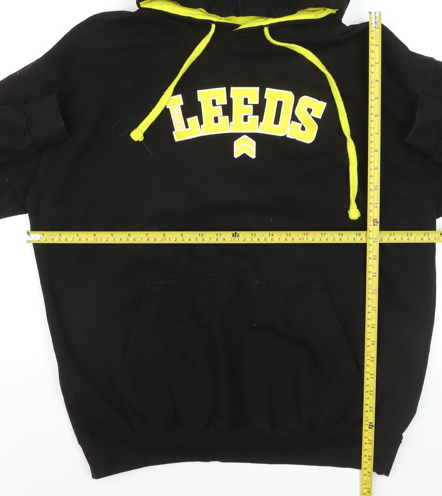 Just Hoods Mens Black XL Pullover Leeds Festival 2022 Hoodie