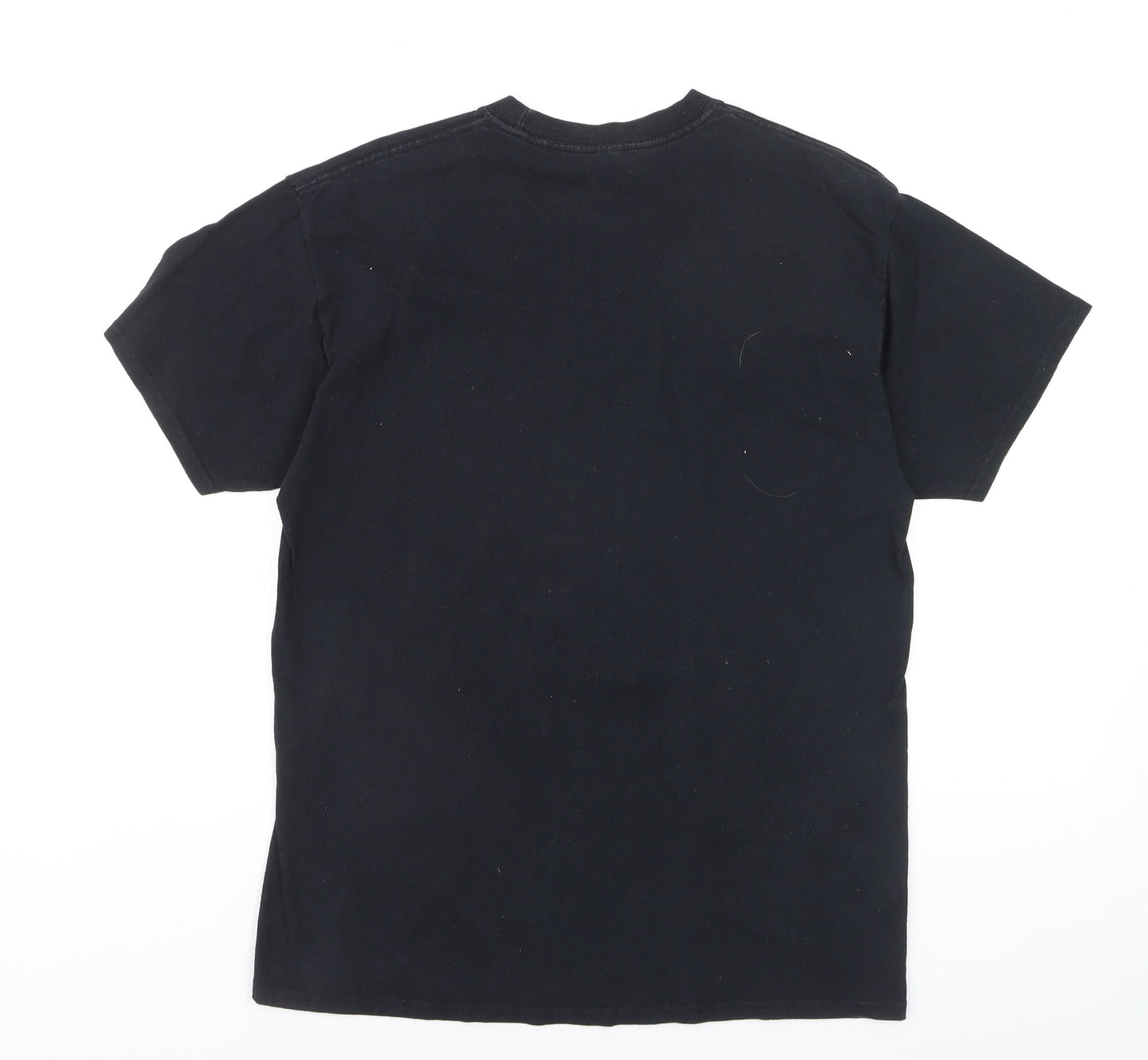 Gildan Unisex Black Funny Buddha Graphic Cotton T-Shirt Size L