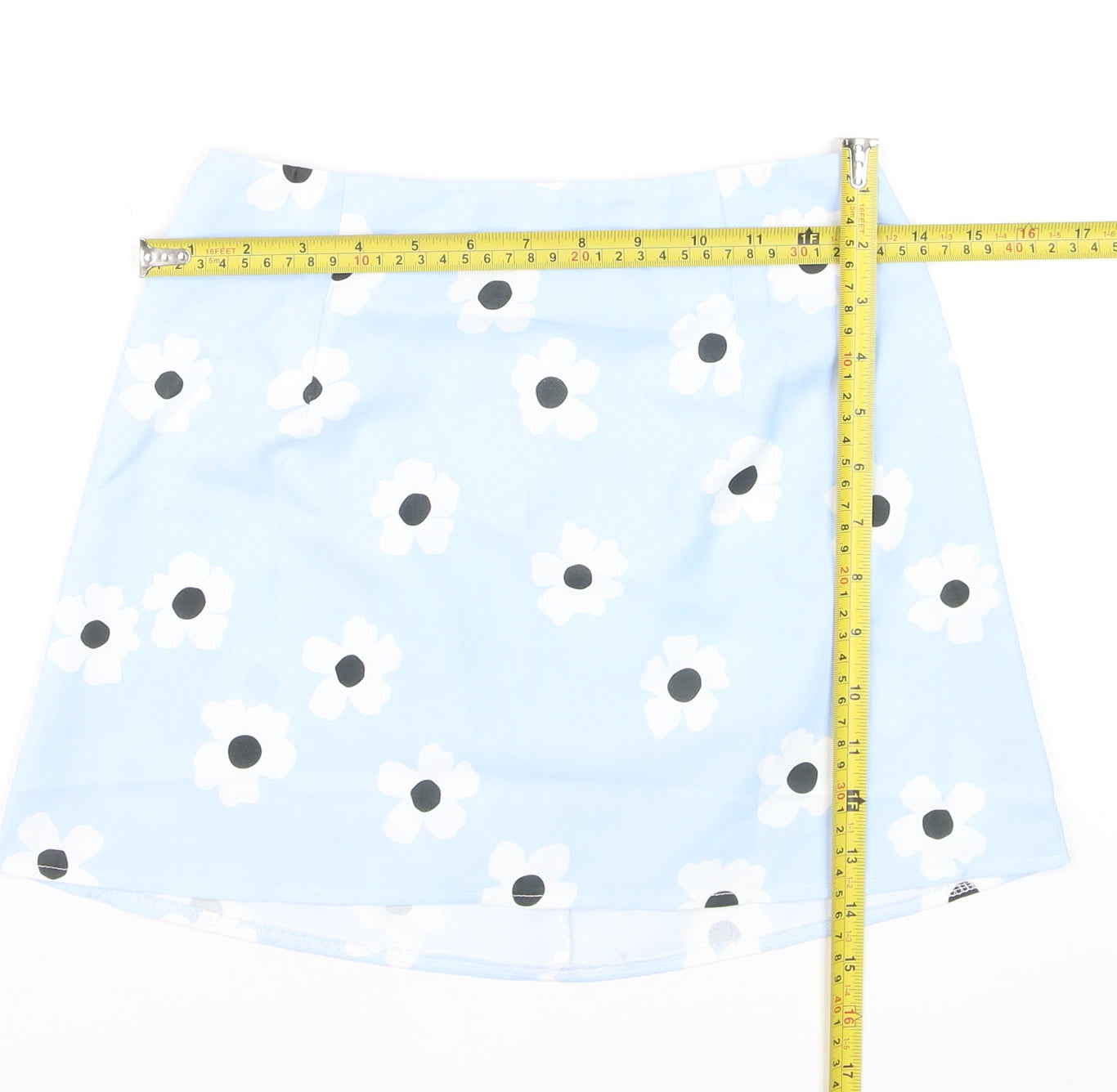 Princess Polly Women's Blue Floral A-Line Mini Skirt Size 6