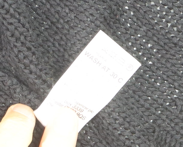 Marks and Spencer Women’s Black Short Sleeve Knit Cardigan M