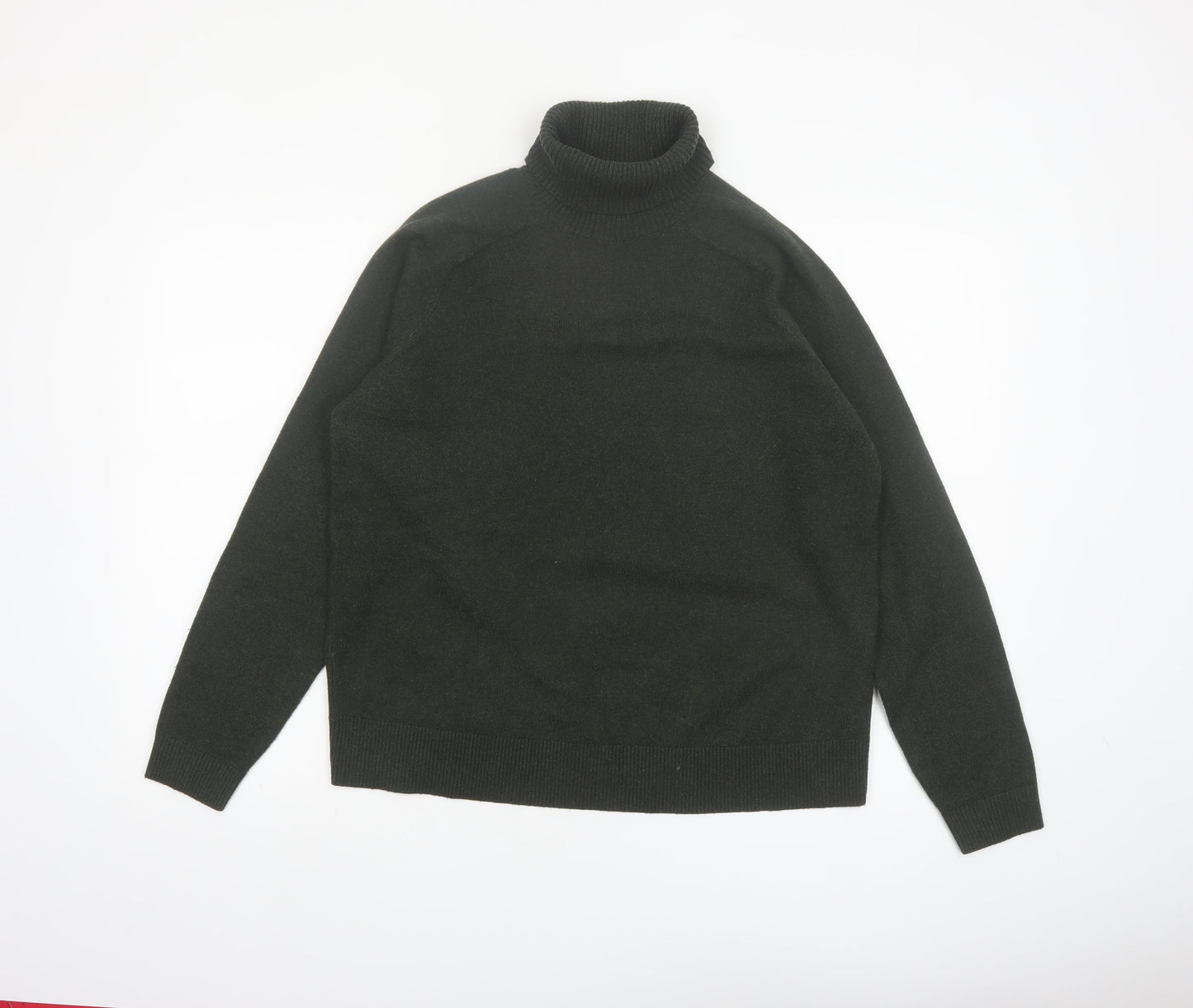 Marks and Spencer Women Green Roll Neck Knit Jumper Size M