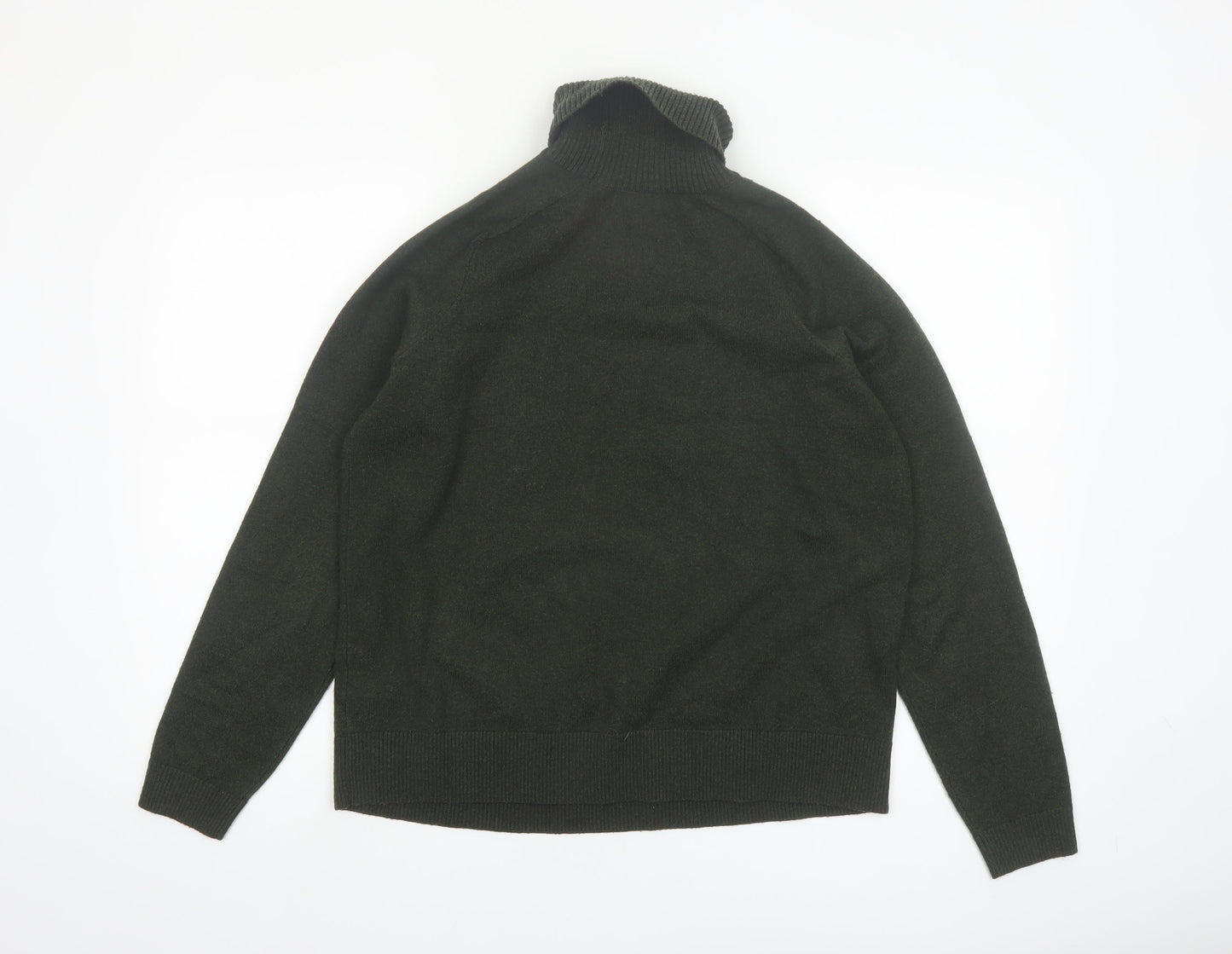 Marks and Spencer Women Green Roll Neck Knit Jumper Size M
