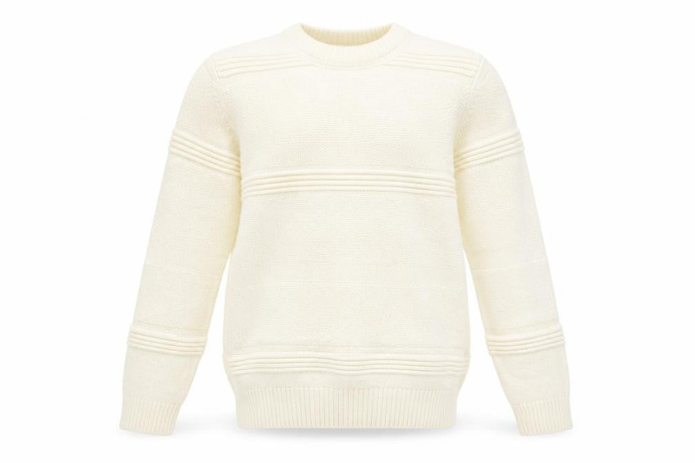 Marks & Spencer Men's Ivory Crew Neck Knit Jumper S Regular Fit