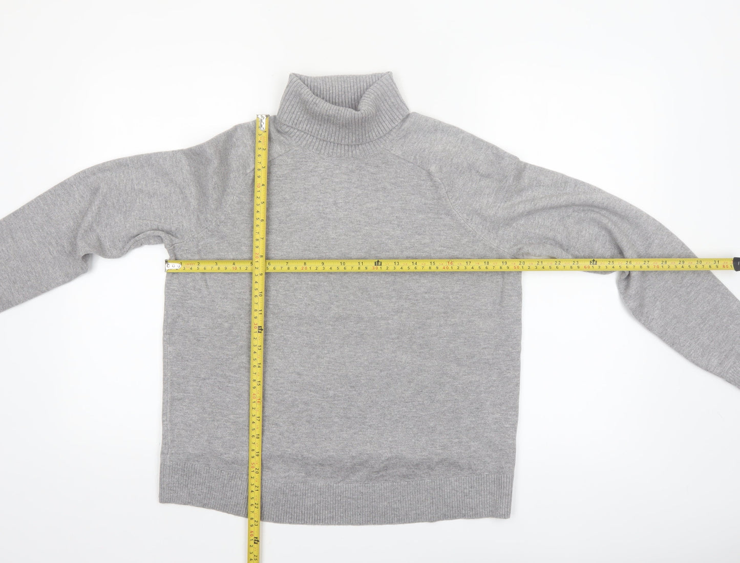 Marks and Spencer Womens Grey Roll Neck Jumper Size M