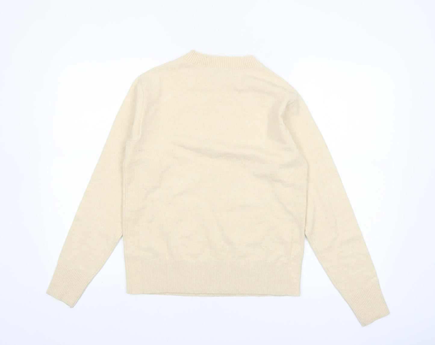 Marks and Spencer Women’s Beige XS Crew Neck Pullover Jumper