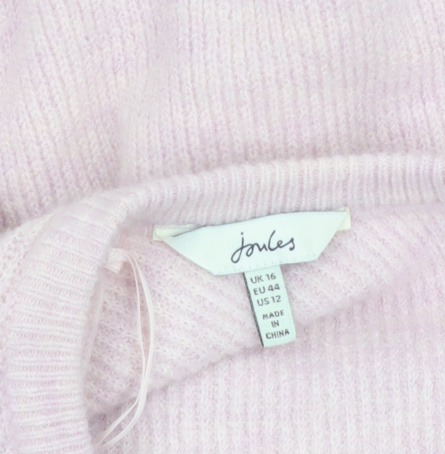 Joules Women’s Pink Button Back Knit Cardigan UK 16