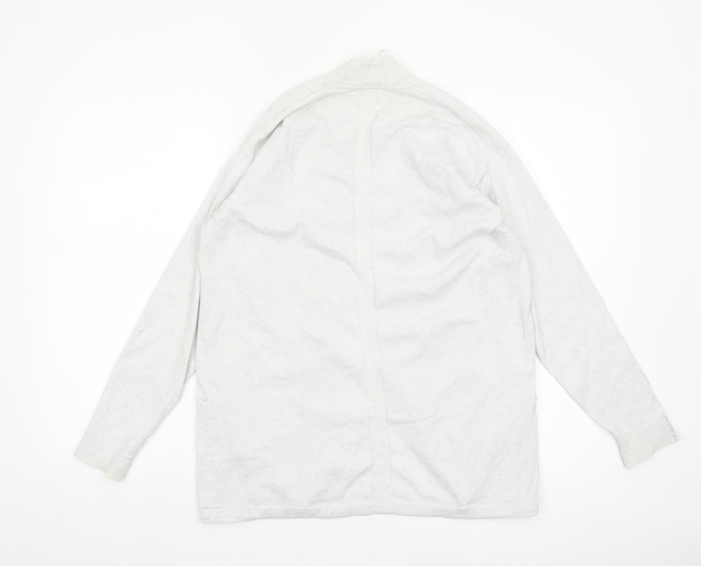 White Stuff Womens Ivory Long Sleeve Open Knit Cardigan Size 12