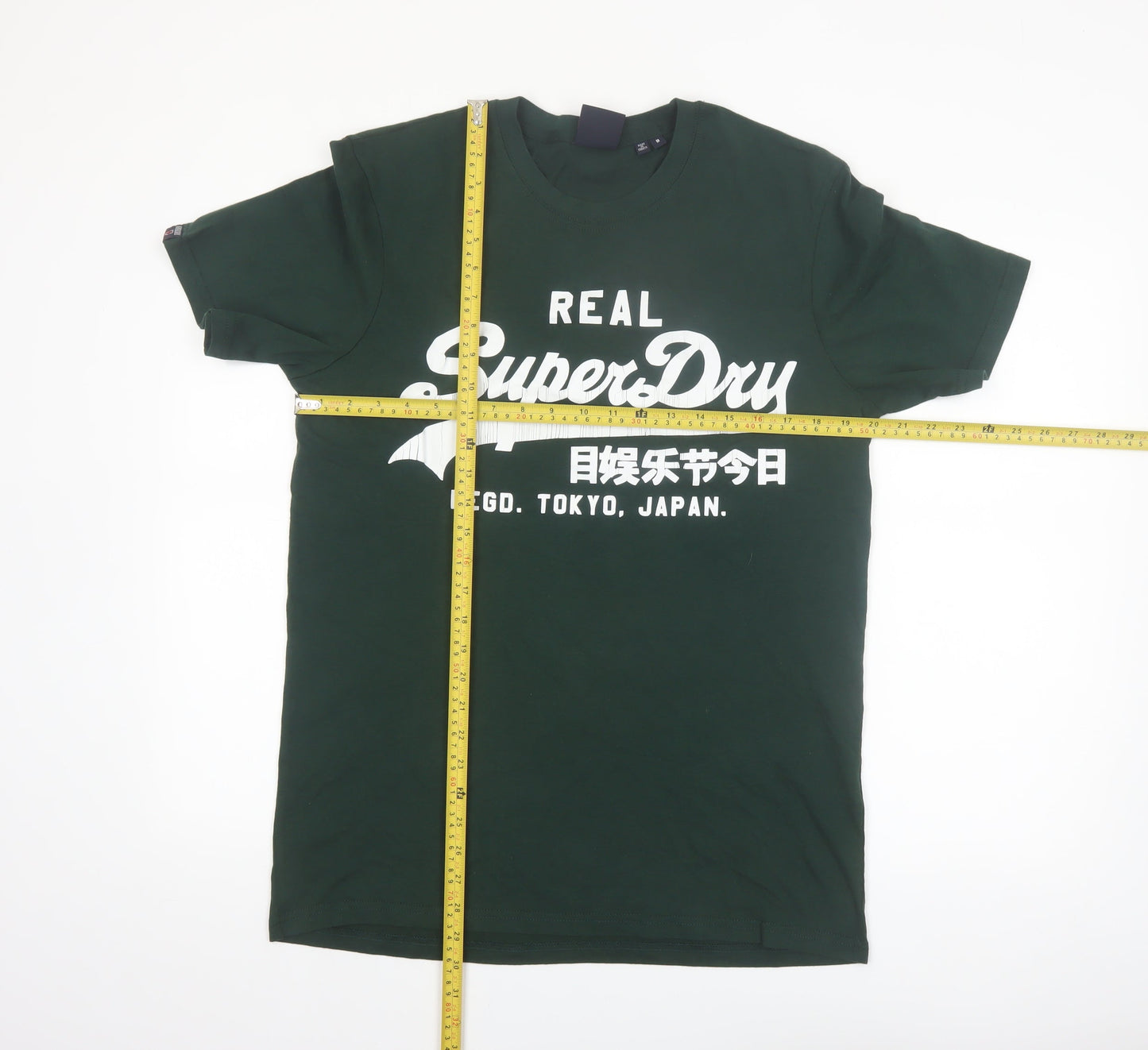 Superdry Men's Green Graphic Logo T-Shirt Size M Short Sleeve Cotton