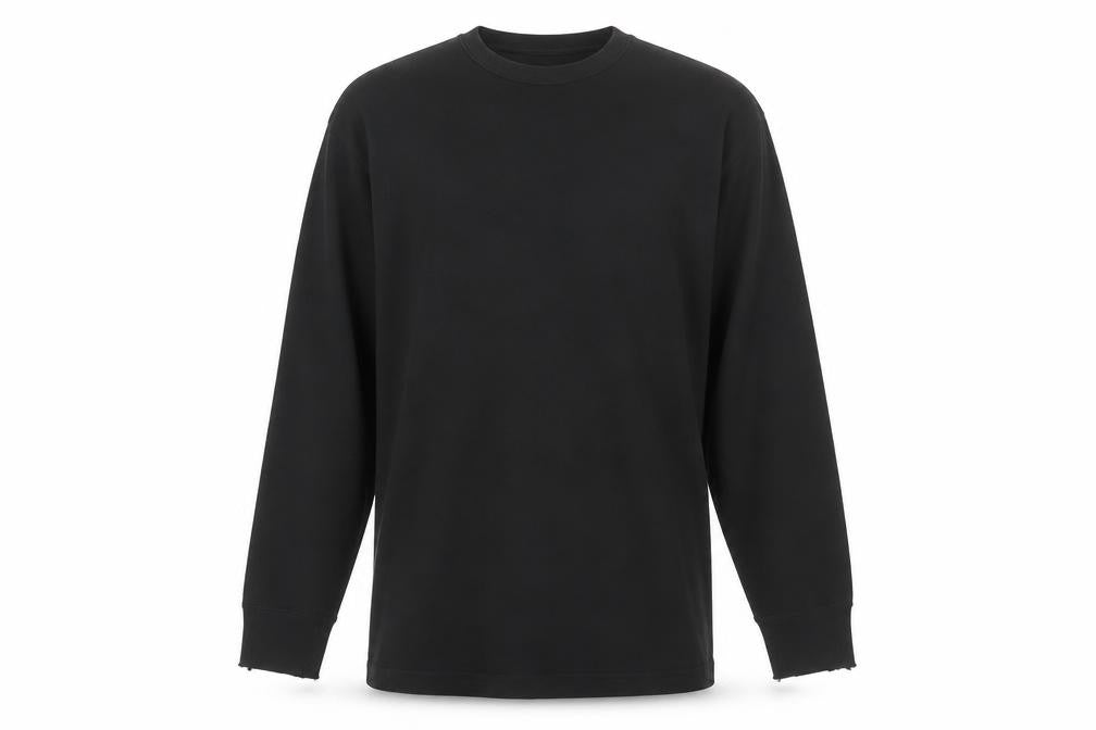 Marks & Spencer Men's Black Wool Blend Long Sleeve Pullover Size L