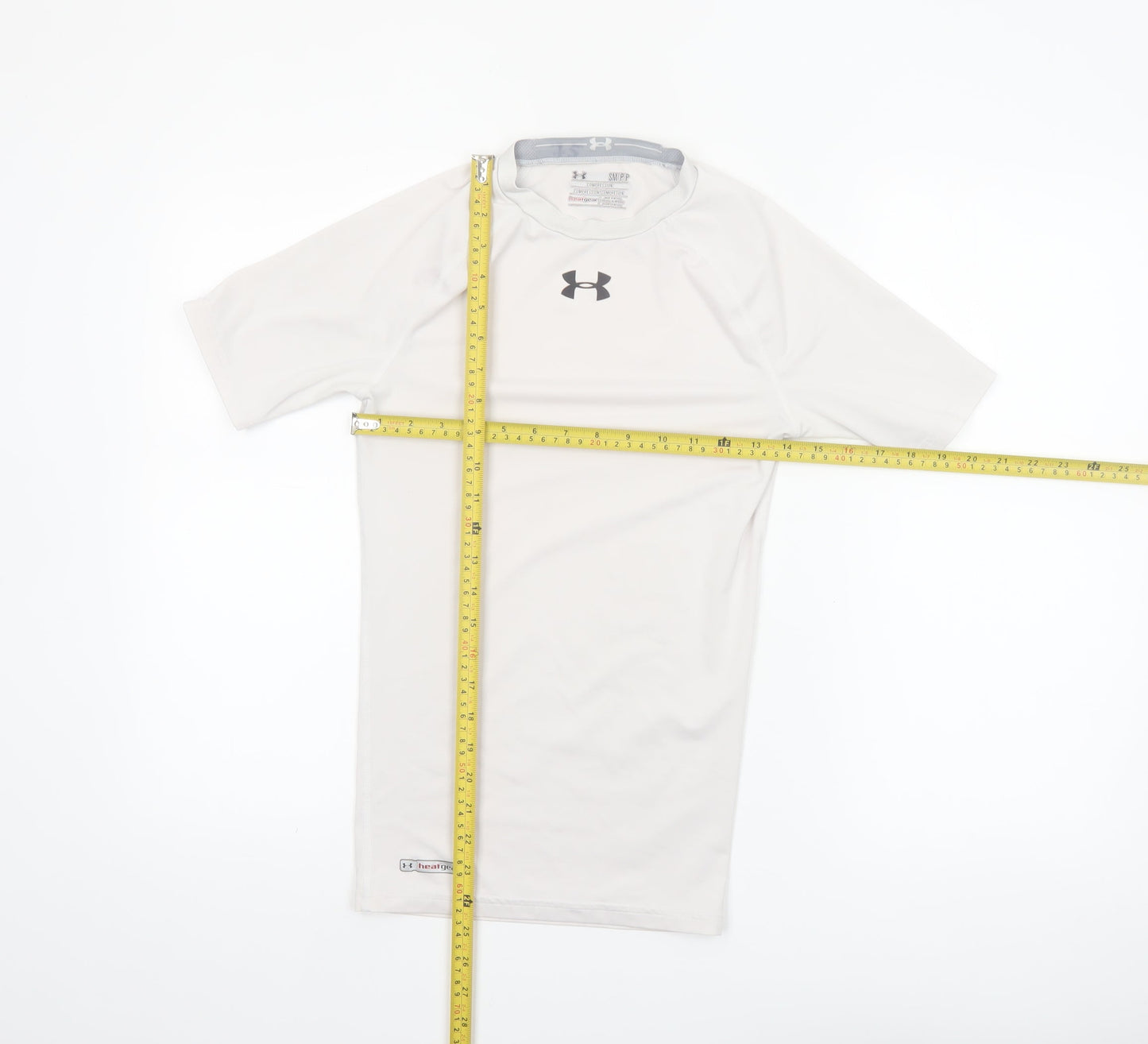 Under Armour Men's White Compression HeatGear T-Shirt Size S