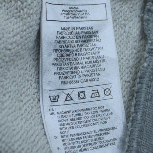 Adidas Men’s Grey 2XL Crew Neck Fleece Pullover Sweatshirt