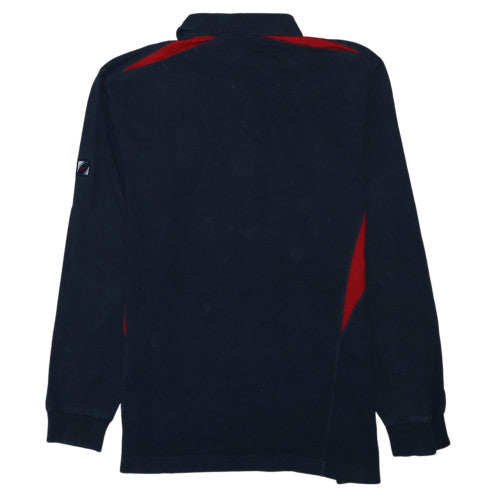 Nike England Rugby O2 Navy Long Sleeve Polo XL Men's Team Top