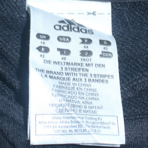 Adidas Womens Black Size 16 Pullover Crew Neck Sweatshirt