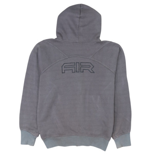 Nike Men's Grey Full Zip Air Hoodie Size M Sports Fleece