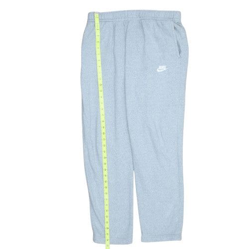 Nike Men’s Grey Fleece Sweatpants L Regular Fit Casual Trousers